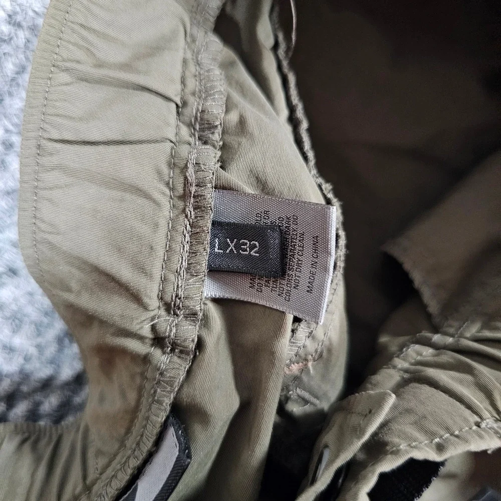 REI‎ Co-op Zip-Off Convertible Cargo Hiking Pants Olive Green Large/32 Mens